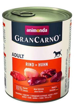 ANIMONDA GranCarno Adult Dog taste: beef + chicken 800g