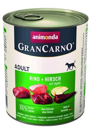Animonda Dog konzerva GranCarno Original Adult jelenie mäso a jablká 800g