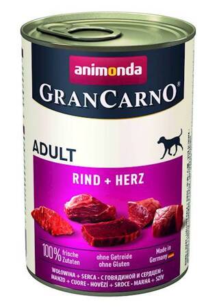 Animonda Gran Carno Adult hovädzie/srdce v konzerve 400 g