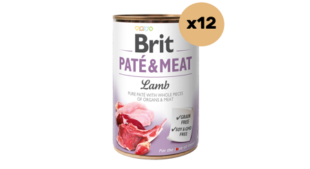 BRIT PATE & MEAT LAMB 12x400g