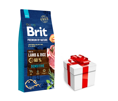 BRIT Premium By Nature Sensitive Lamb 15kg + PREKVAPENIE PRE VÁŠHO PSA