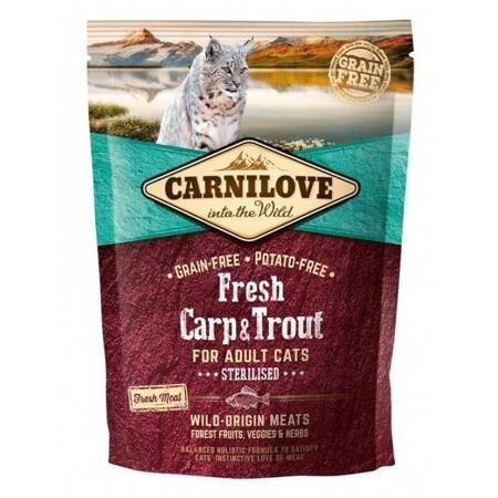 CARNILOVE Fresh Carp & Trout - Sterilised Cat 400g