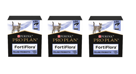 PRO PLAN FortiFlora Probiotický doplnok pre mačky 3x(30x1g)