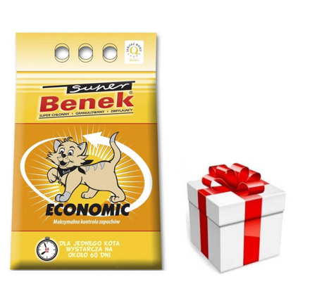 Super Benek Economic 5l + prekvapenie pre mačku ZDARMA