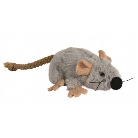 TRIXIE Plyšová myš s mačacou mätou 7cm